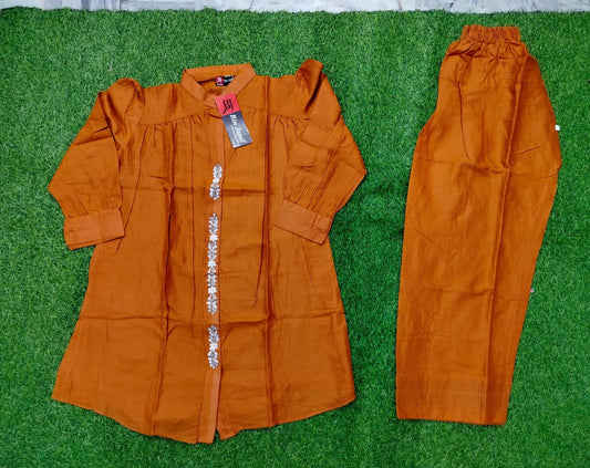 Girls Cotton Farshi Shalwar Suit Ages 2 to 9 Years