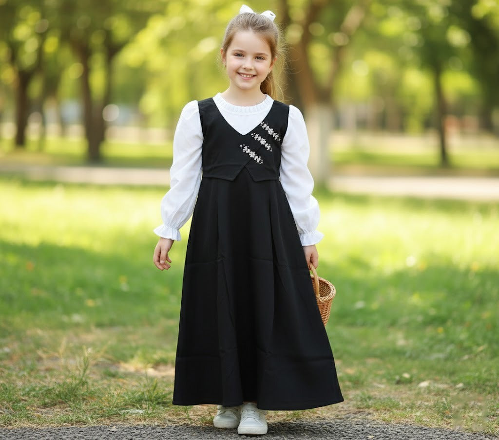 Elegant Western Long Frock for Girls