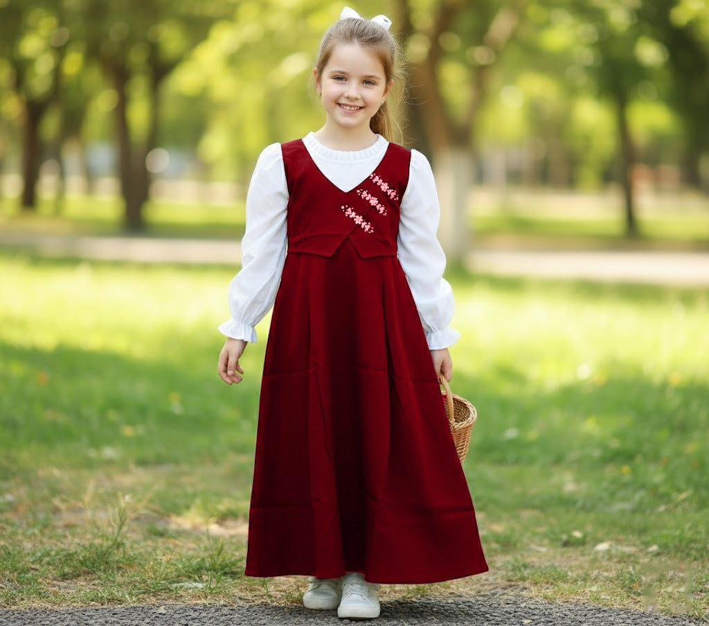 Elegant Western Long Frock for Girls