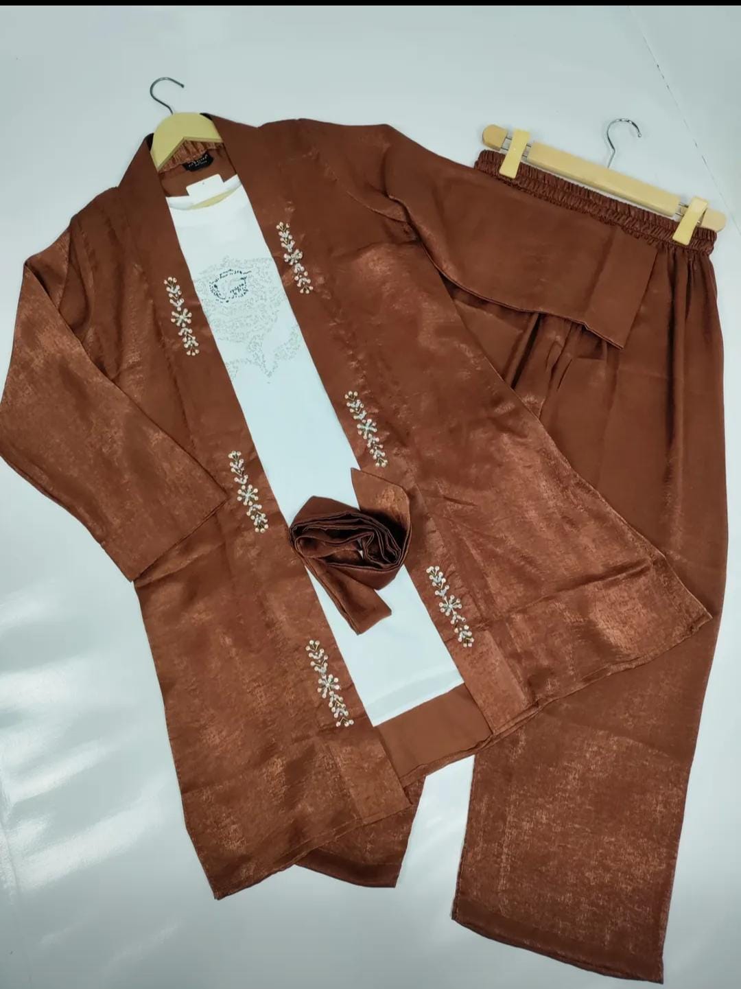 3 PC Stylish Coat Set Premium Shemray Fabric