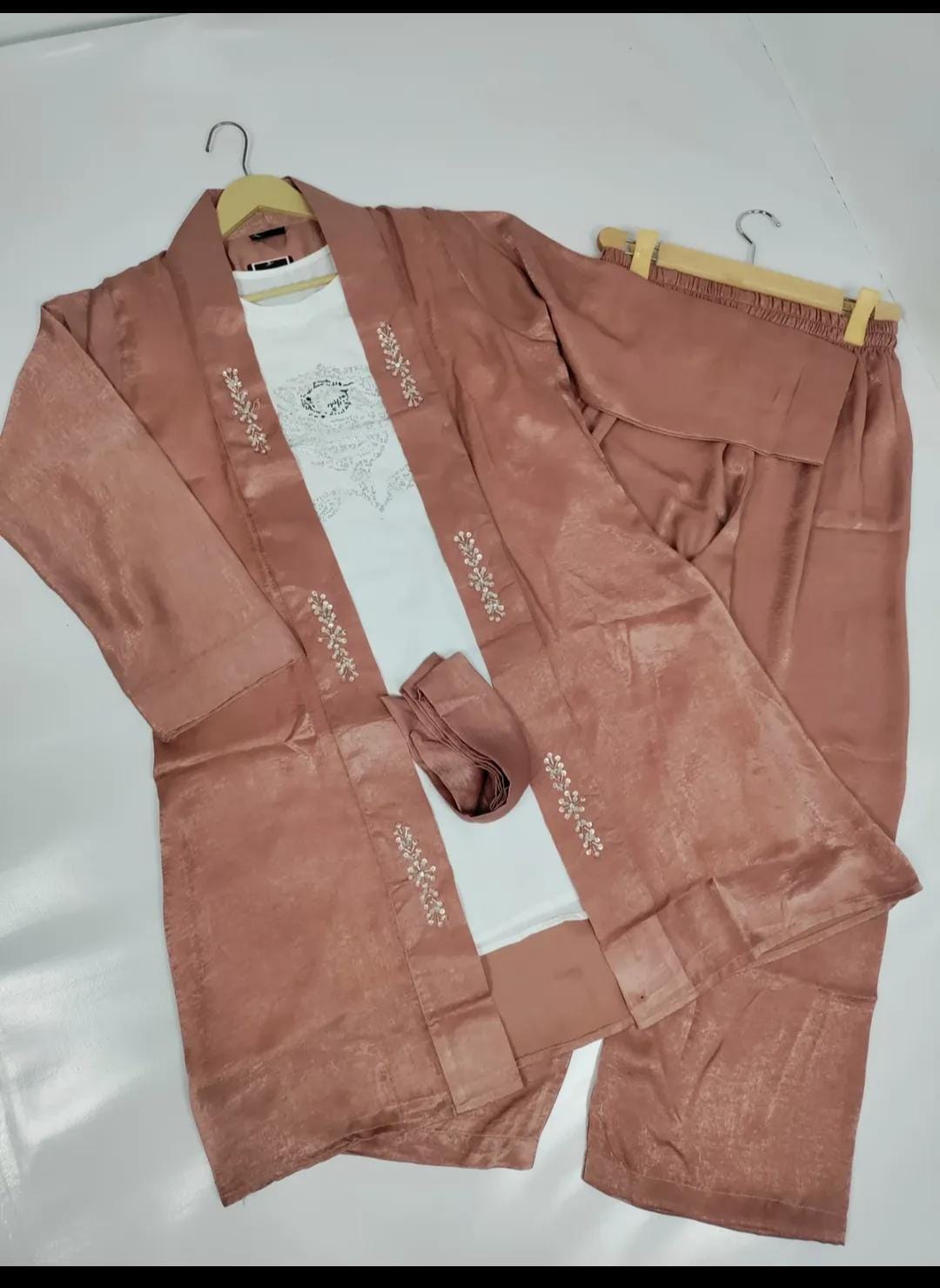 3 PC Stylish Coat Set Premium Shemray Fabric