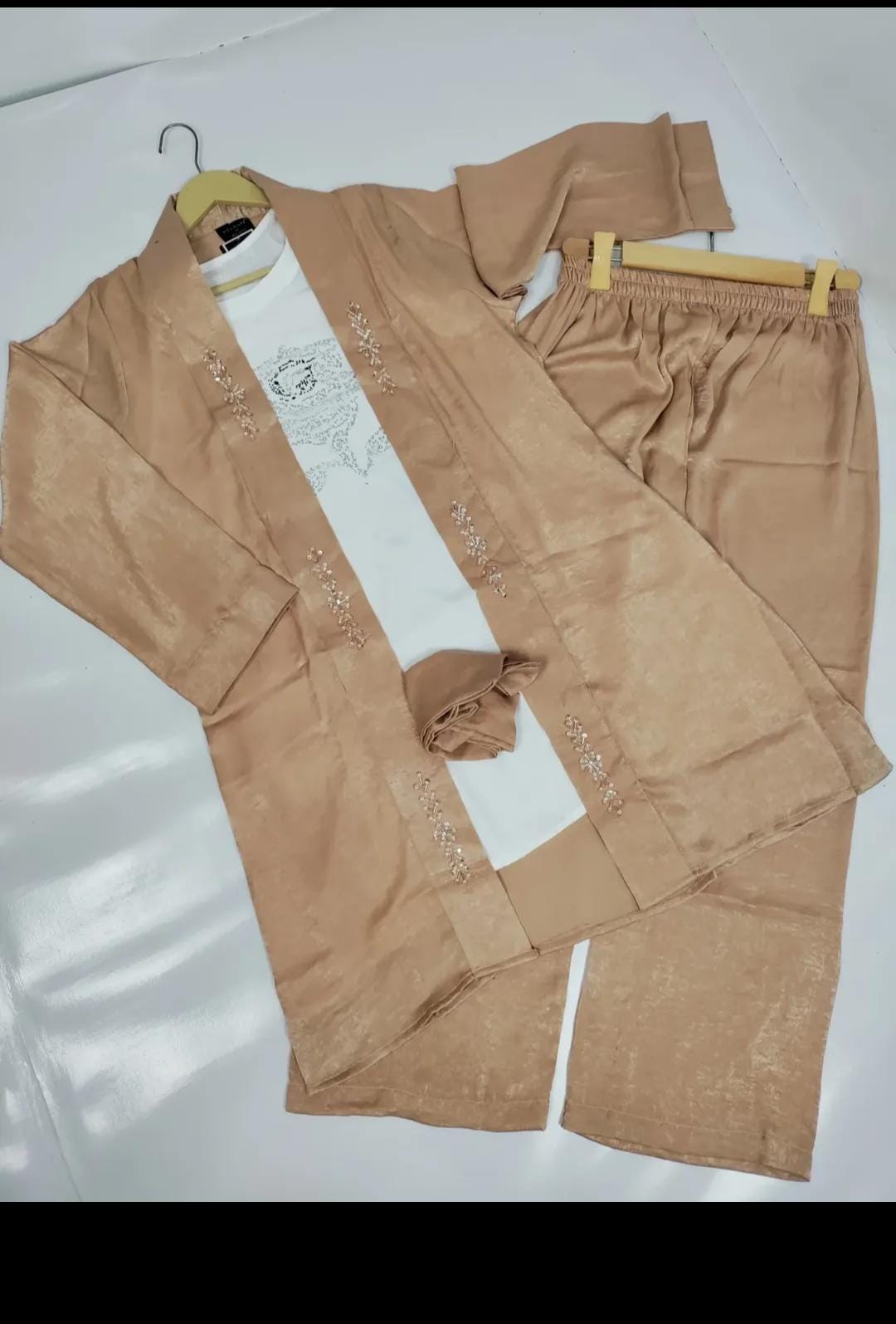 3 PC Stylish Coat Set Premium Shemray Fabric