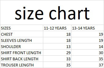 Stylish 2-Piece Kids Suit – Size 11 to 14 Years  Elegant Daily Wear Collection