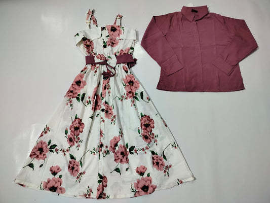 Girls Linen Romper Dress – Floral Print | Ages 11 to 14 Years