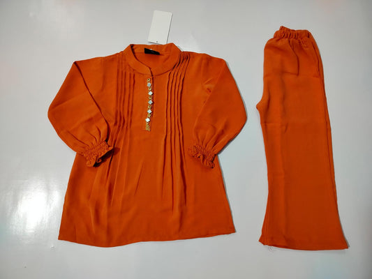 Girls Georgette Kurti with Trouser – 2 Piece Set (Ages 2 to 7 Years)