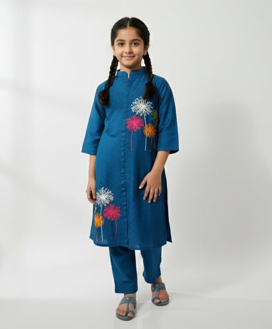 Elegant Cotton Outfit for Kids (Ages 6–13 Years)